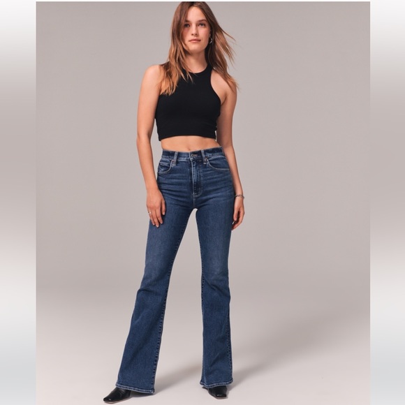 Ultra High Rise Stretch Flare Jean - Picture 3 of 7